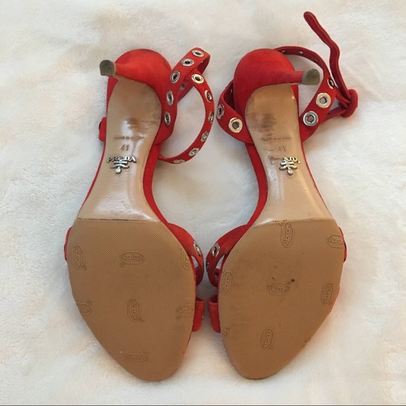 Prada orange strappy heels - Picture 4 of 11